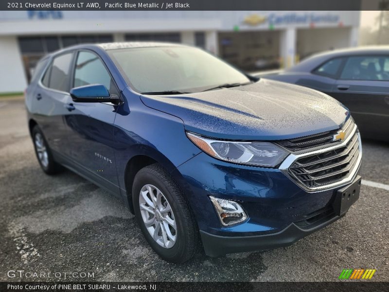 Pacific Blue Metallic / Jet Black 2021 Chevrolet Equinox LT AWD