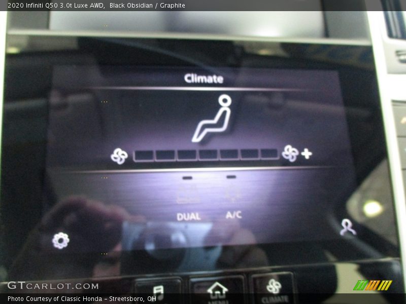 Black Obsidian / Graphite 2020 Infiniti Q50 3.0t Luxe AWD