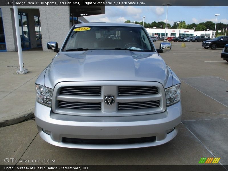 Bright Silver Metallic / Dark Slate Gray 2012 Dodge Ram 1500 Sport Quad Cab 4x4