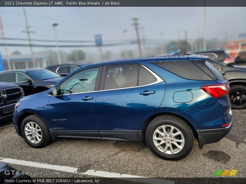 Pacific Blue Metallic / Jet Black 2021 Chevrolet Equinox LT AWD