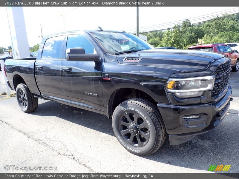 Diamond Black Crystal Pearl / Black 2022 Ram 2500 Big Horn Crew Cab Night Edition 4x4