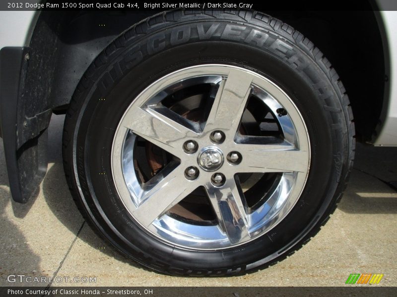 Bright Silver Metallic / Dark Slate Gray 2012 Dodge Ram 1500 Sport Quad Cab 4x4
