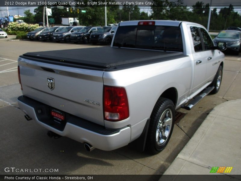 Bright Silver Metallic / Dark Slate Gray 2012 Dodge Ram 1500 Sport Quad Cab 4x4