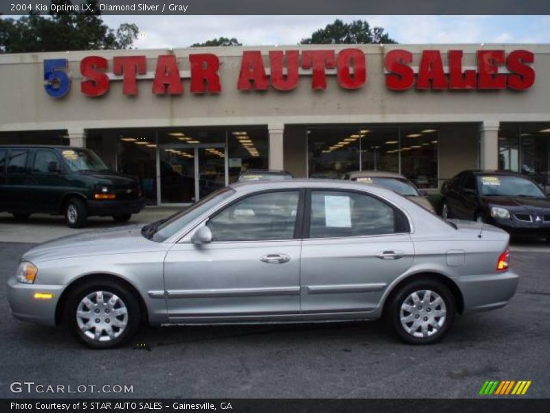 Diamond Silver / Gray 2004 Kia Optima LX