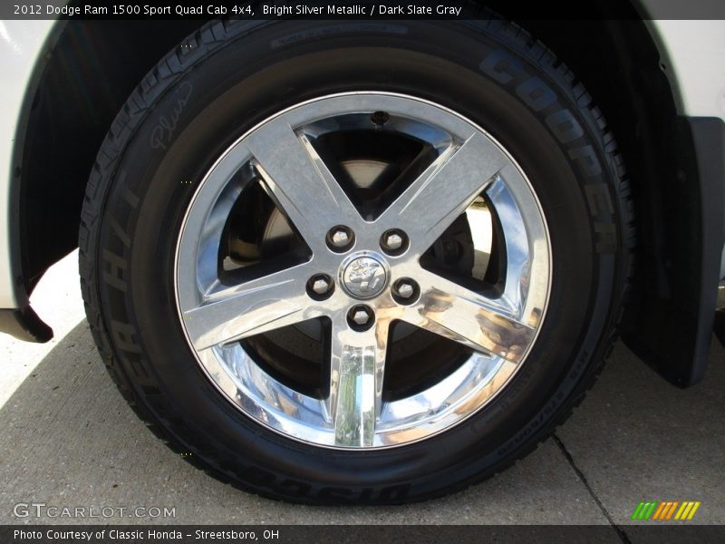 Bright Silver Metallic / Dark Slate Gray 2012 Dodge Ram 1500 Sport Quad Cab 4x4