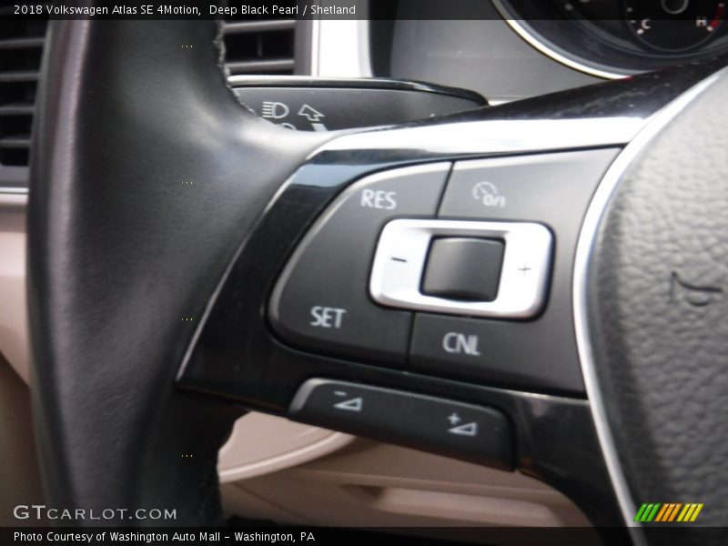 Deep Black Pearl / Shetland 2018 Volkswagen Atlas SE 4Motion