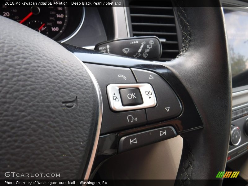 Deep Black Pearl / Shetland 2018 Volkswagen Atlas SE 4Motion