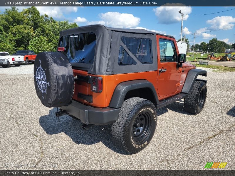 Mango Tango Pearl / Dark Slate Gray/Medium Slate Gray 2010 Jeep Wrangler Sport 4x4