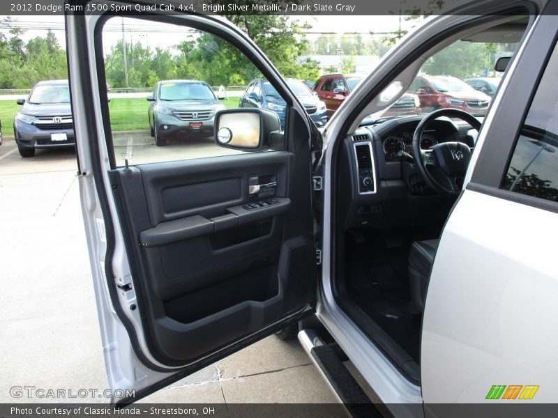 Bright Silver Metallic / Dark Slate Gray 2012 Dodge Ram 1500 Sport Quad Cab 4x4