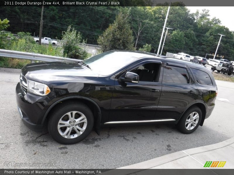 Brilliant Black Crystal Pearl / Black 2011 Dodge Durango Crew 4x4