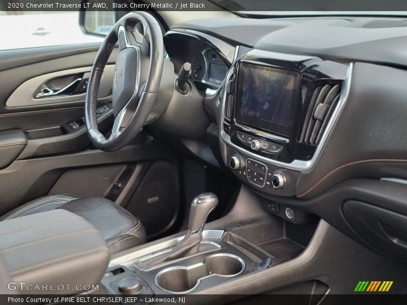 Black Cherry Metallic / Jet Black 2020 Chevrolet Traverse LT AWD