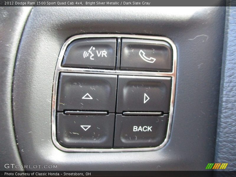 Bright Silver Metallic / Dark Slate Gray 2012 Dodge Ram 1500 Sport Quad Cab 4x4