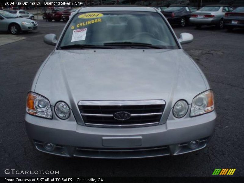 Diamond Silver / Gray 2004 Kia Optima LX