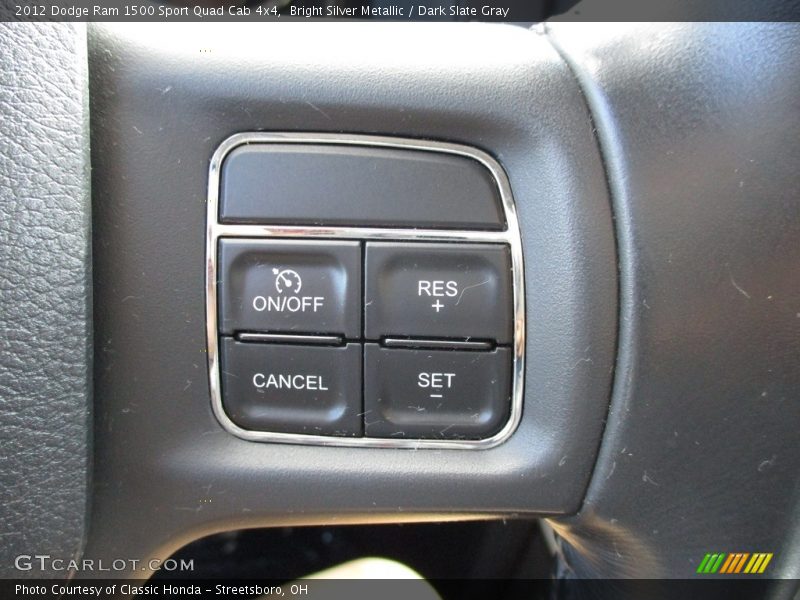 Bright Silver Metallic / Dark Slate Gray 2012 Dodge Ram 1500 Sport Quad Cab 4x4