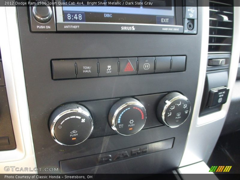 Bright Silver Metallic / Dark Slate Gray 2012 Dodge Ram 1500 Sport Quad Cab 4x4