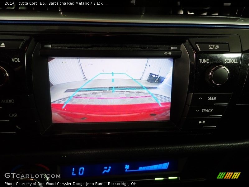 Barcelona Red Metallic / Black 2014 Toyota Corolla S