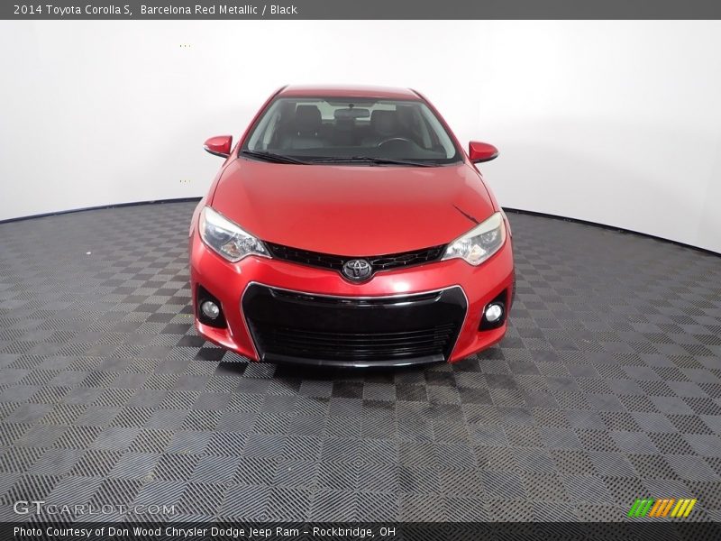 Barcelona Red Metallic / Black 2014 Toyota Corolla S