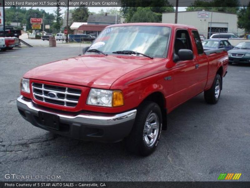 Bright Red / Dark Graphite 2001 Ford Ranger XLT SuperCab