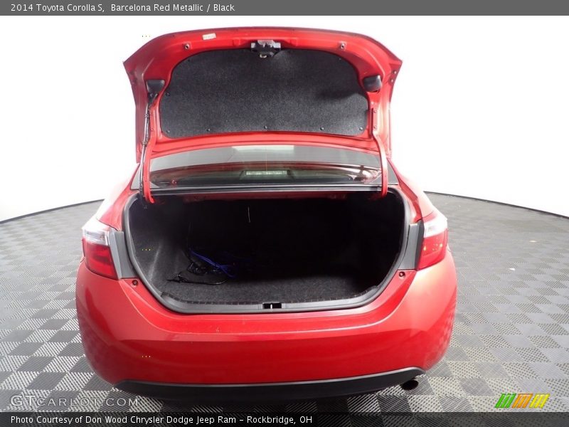 Barcelona Red Metallic / Black 2014 Toyota Corolla S