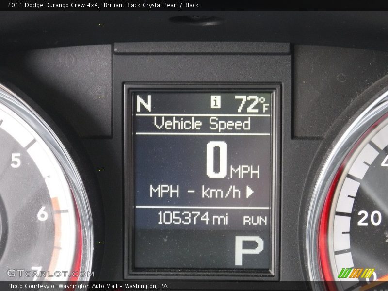 Brilliant Black Crystal Pearl / Black 2011 Dodge Durango Crew 4x4