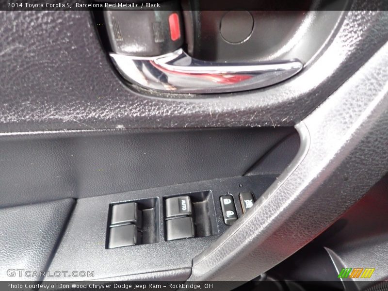 Barcelona Red Metallic / Black 2014 Toyota Corolla S