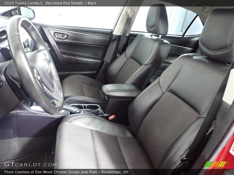 Barcelona Red Metallic / Black 2014 Toyota Corolla S