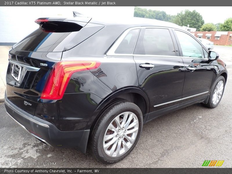 Stellar Black Metallic / Jet Black 2017 Cadillac XT5 Platinum AWD