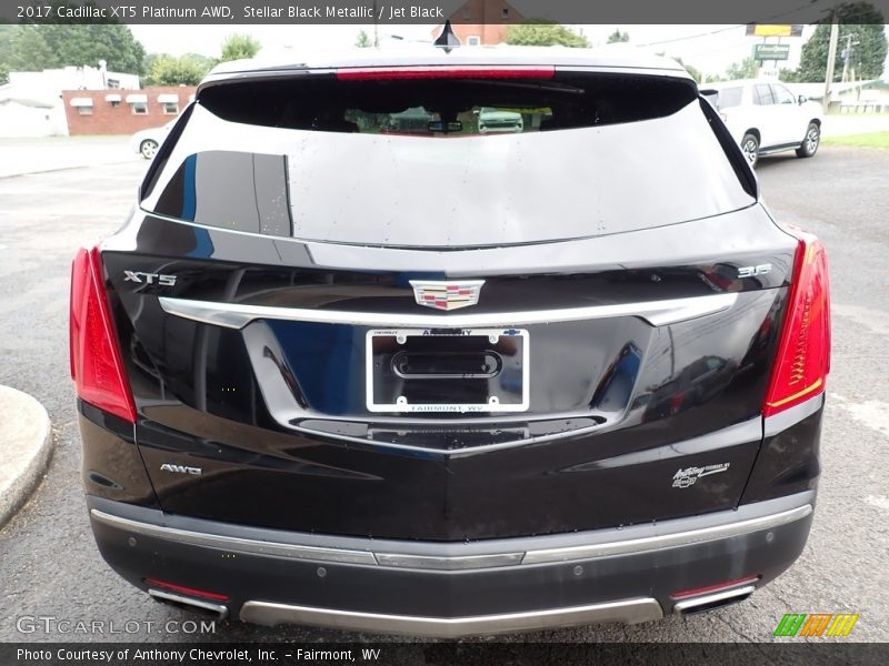 Stellar Black Metallic / Jet Black 2017 Cadillac XT5 Platinum AWD