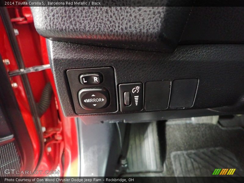 Barcelona Red Metallic / Black 2014 Toyota Corolla S