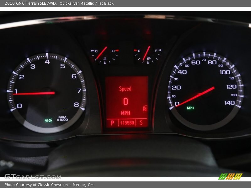 Quicksilver Metallic / Jet Black 2010 GMC Terrain SLE AWD