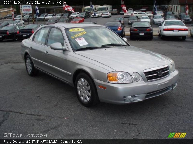 Diamond Silver / Gray 2004 Kia Optima LX