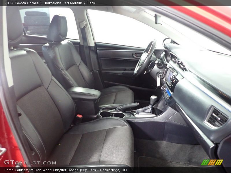 Barcelona Red Metallic / Black 2014 Toyota Corolla S