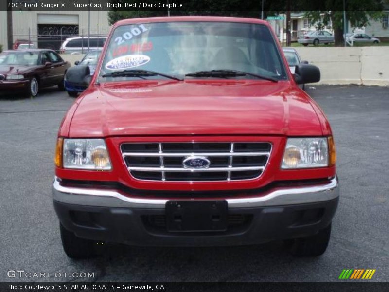 Bright Red / Dark Graphite 2001 Ford Ranger XLT SuperCab