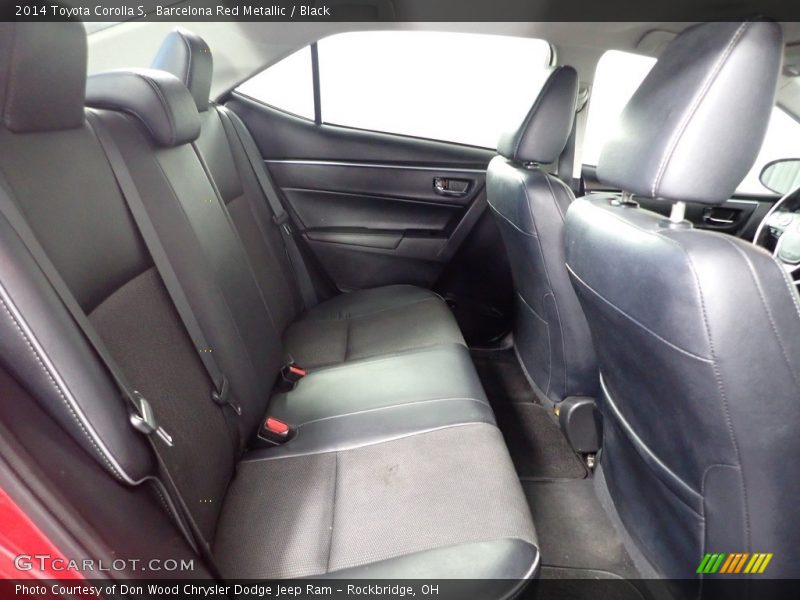 Barcelona Red Metallic / Black 2014 Toyota Corolla S