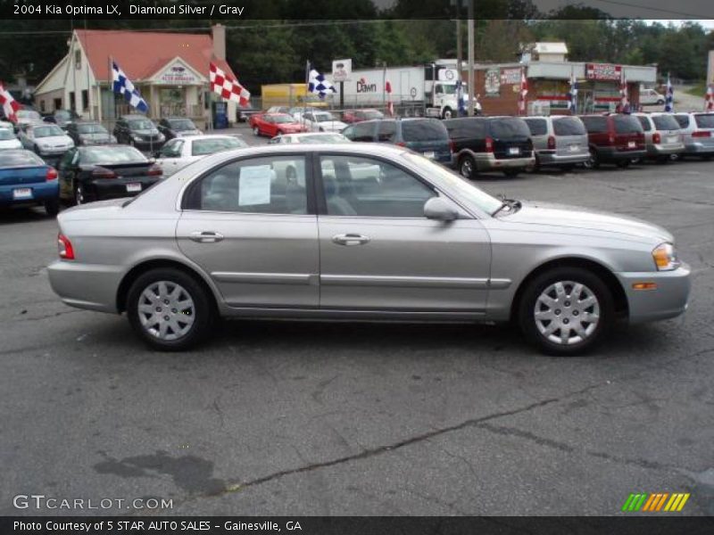 Diamond Silver / Gray 2004 Kia Optima LX
