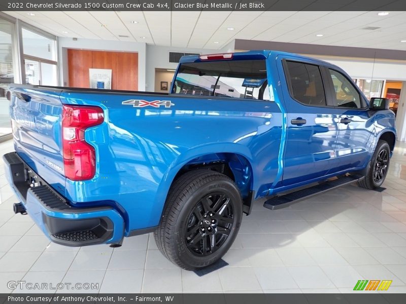  2022 Silverado 1500 Custom Crew Cab 4x4 Glacier Blue Metallic