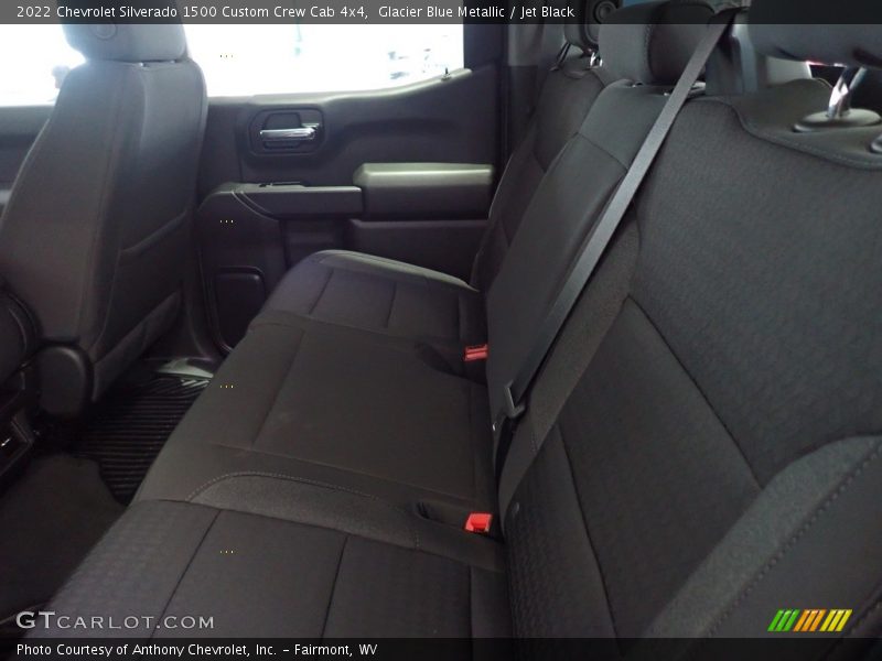 Glacier Blue Metallic / Jet Black 2022 Chevrolet Silverado 1500 Custom Crew Cab 4x4