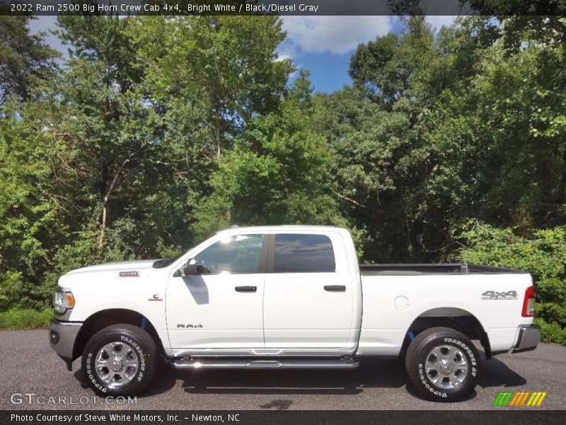 Bright White / Black/Diesel Gray 2022 Ram 2500 Big Horn Crew Cab 4x4