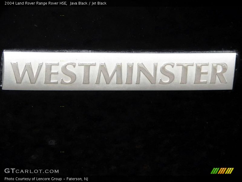 Java Black / Jet Black 2004 Land Rover Range Rover HSE