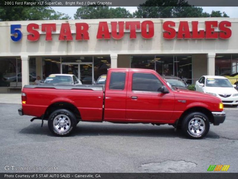 Bright Red / Dark Graphite 2001 Ford Ranger XLT SuperCab