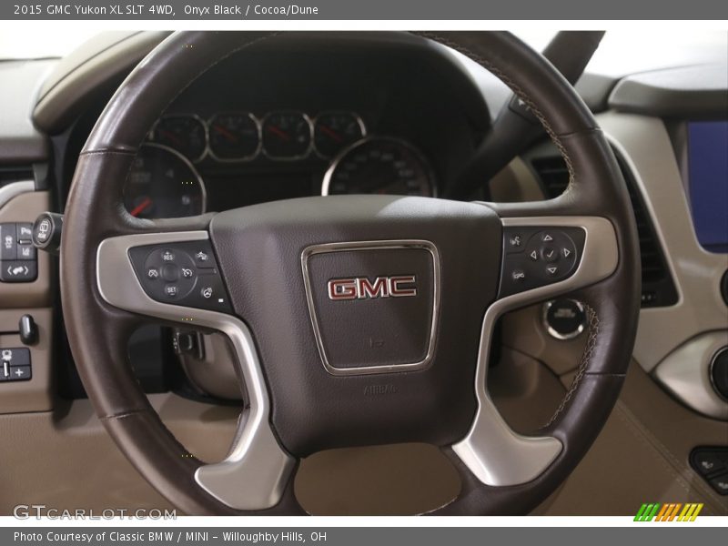 Onyx Black / Cocoa/Dune 2015 GMC Yukon XL SLT 4WD