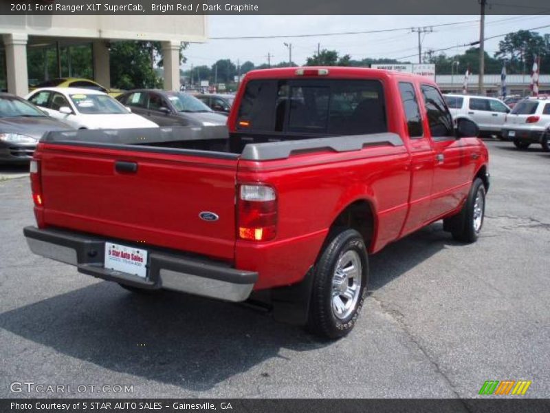 Bright Red / Dark Graphite 2001 Ford Ranger XLT SuperCab