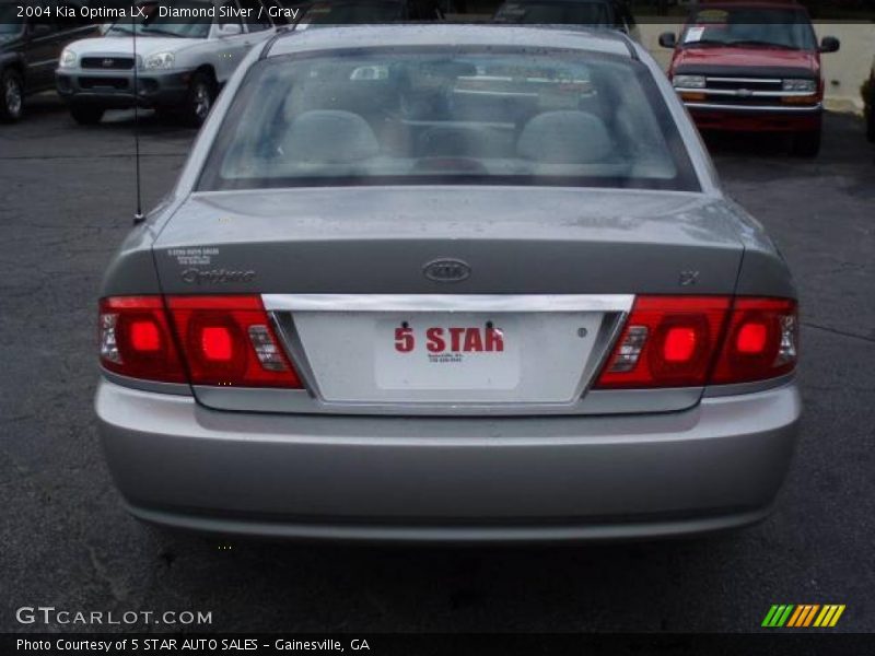 Diamond Silver / Gray 2004 Kia Optima LX