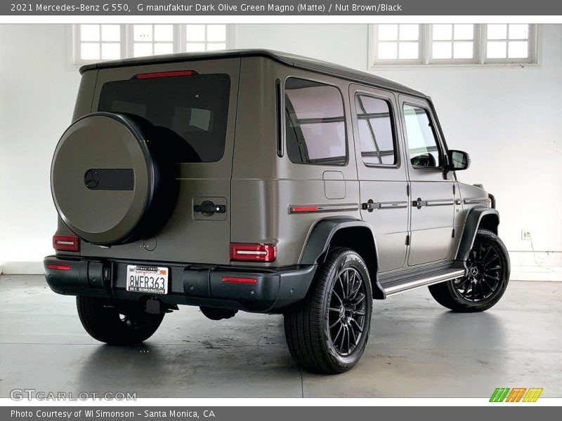  2021 G 550 G manufaktur Dark Olive Green Magno (Matte)