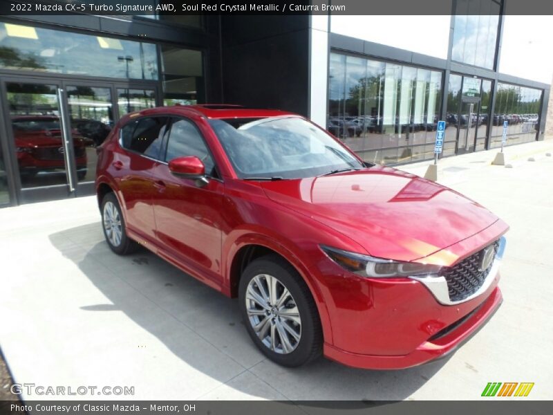 Soul Red Crystal Metallic / Caturra Brown 2022 Mazda CX-5 Turbo Signature AWD