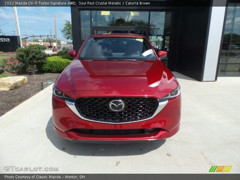 Soul Red Crystal Metallic / Caturra Brown 2022 Mazda CX-5 Turbo Signature AWD