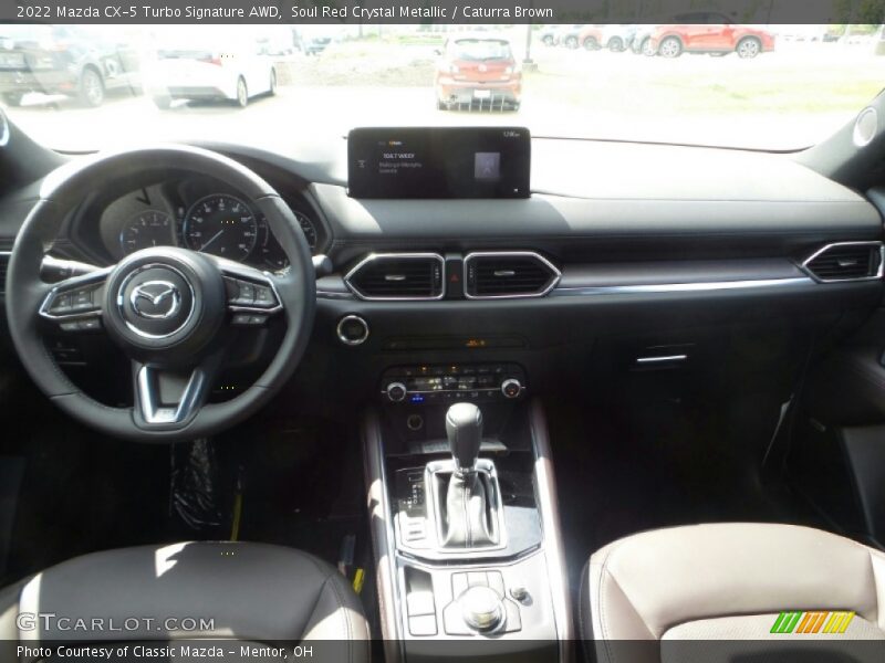 Soul Red Crystal Metallic / Caturra Brown 2022 Mazda CX-5 Turbo Signature AWD
