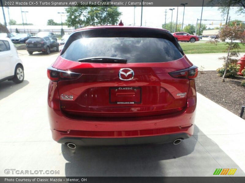 Soul Red Crystal Metallic / Caturra Brown 2022 Mazda CX-5 Turbo Signature AWD