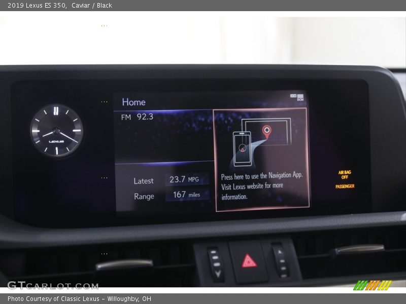 Caviar / Black 2019 Lexus ES 350