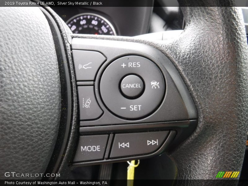 Silver Sky Metallic / Black 2019 Toyota RAV4 LE AWD